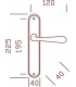 Ensemble/Plaque EQUINOXE Zamak Nickelé Satiné Conda 195